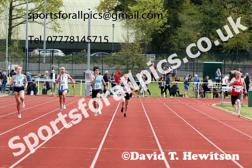 200 metres, 2021 NECAA Middlesbrough Open Meting, Sunday, May 9th. Photo: David T. Hewitson/Sports for All Pics